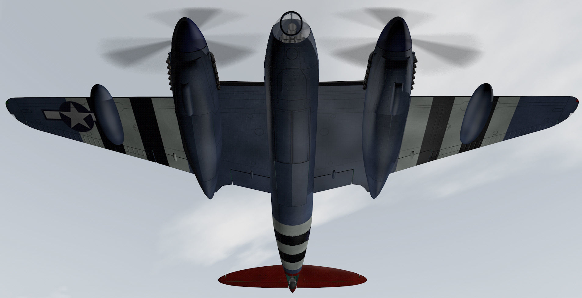 DeHavilland Mosquito PR Mk-16 - USAF 3D model_11