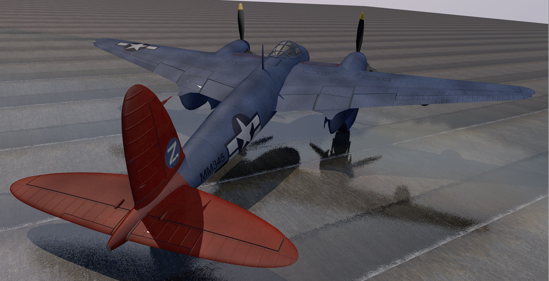 DeHavilland Mosquito PR Mk-16 - USAF 3D model_2