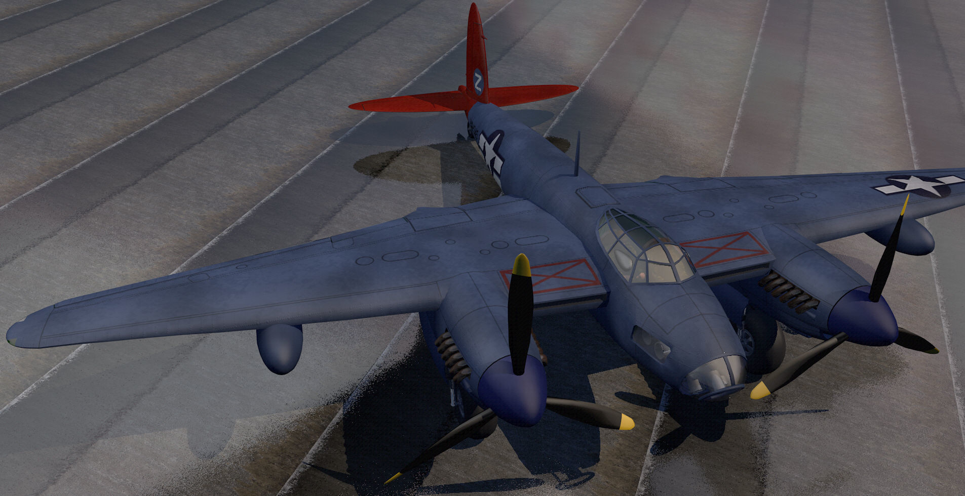 DeHavilland Mosquito PR Mk-16 - USAF 3D model_5