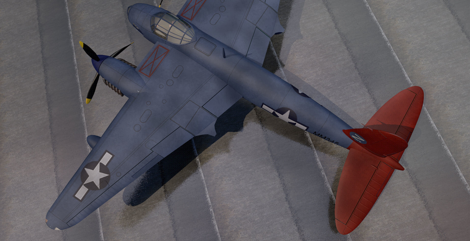 DeHavilland Mosquito PR Mk-16 - USAF 3D model_4