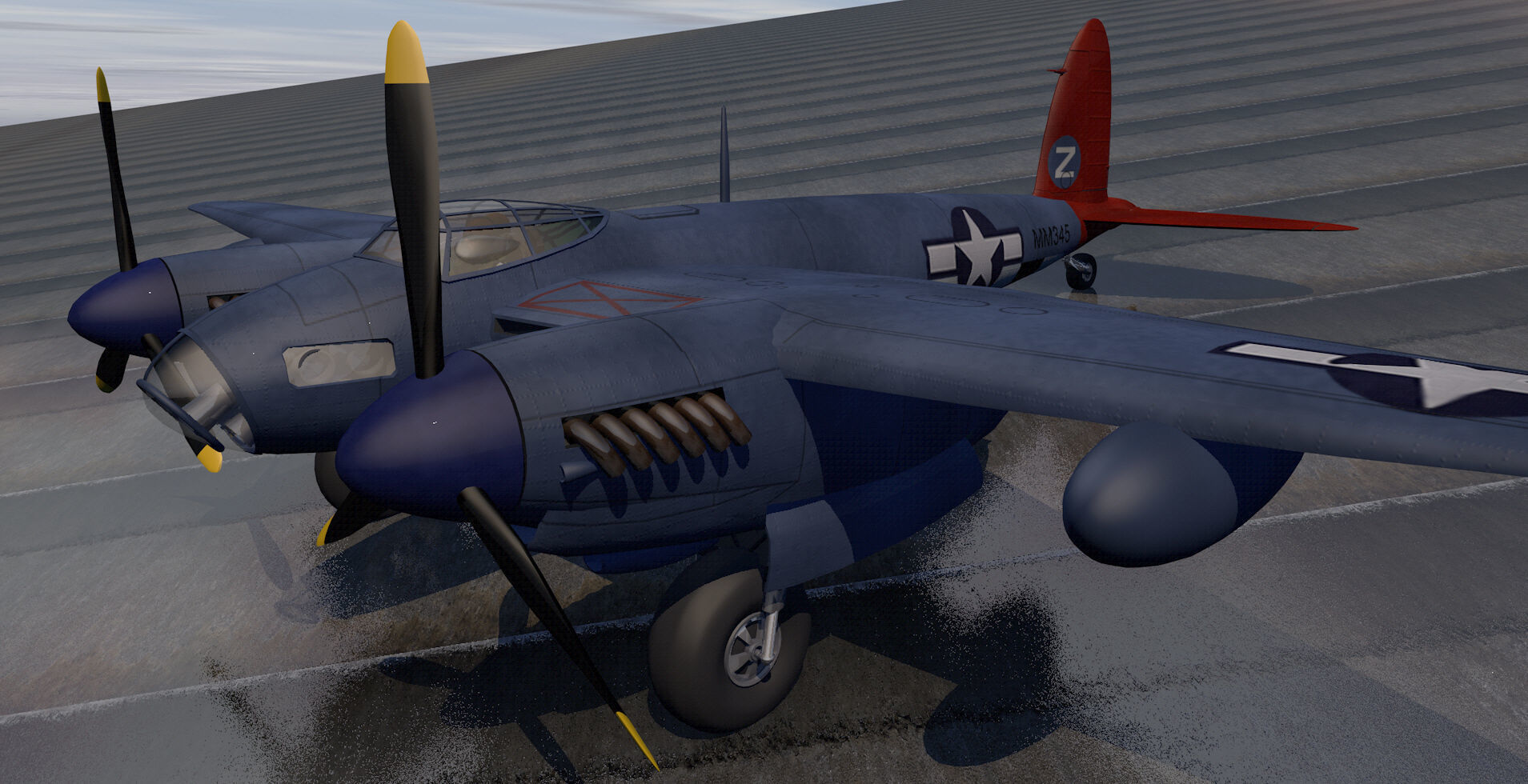 DeHavilland Mosquito PR Mk-16 - USAF 3D model_3