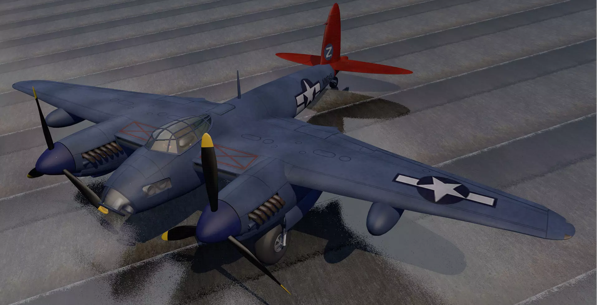 DeHavilland Mosquito PR Mk-16 - USAF 3D model_0