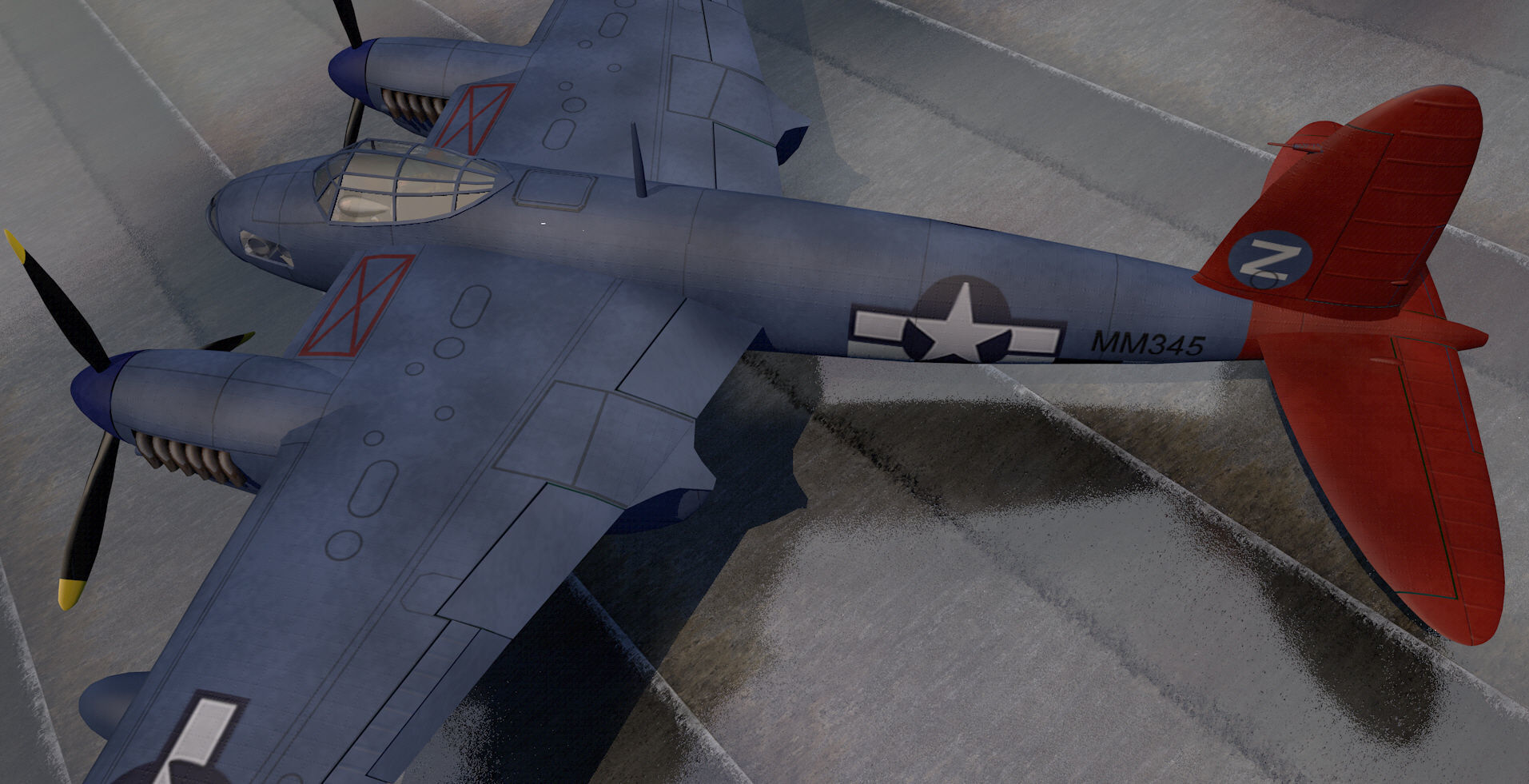 DeHavilland Mosquito PR Mk-16 - USAF 3D model_7