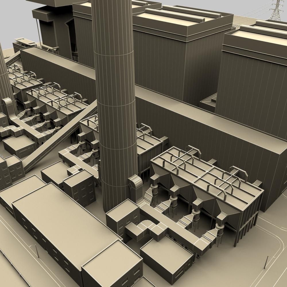 Thermal power station 3D model_11