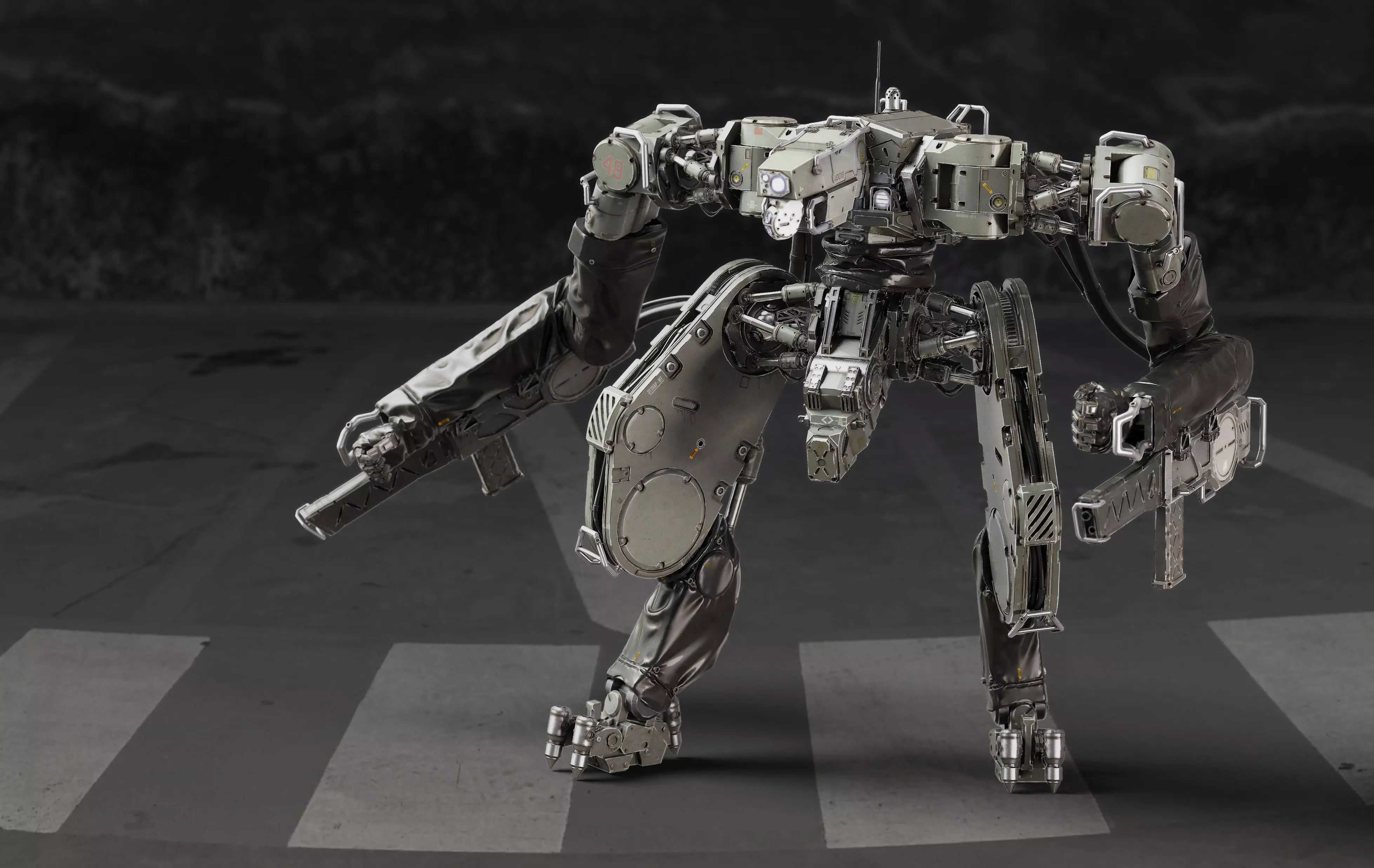 Battle Robot x02 3D model_0
