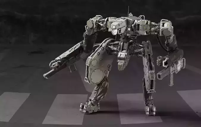 Battle Robot x02 3D model