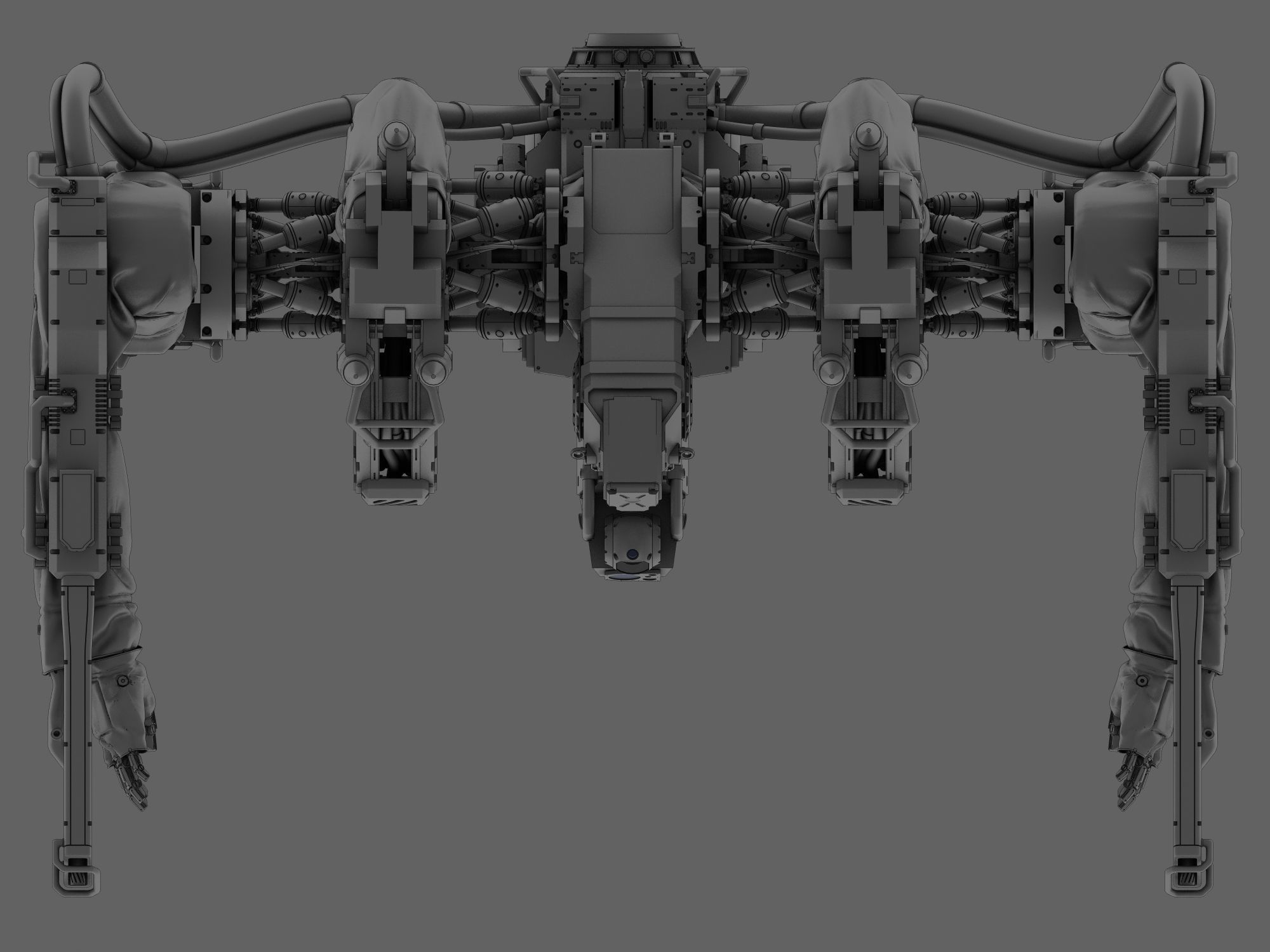 Battle Robot x02 3D model_16