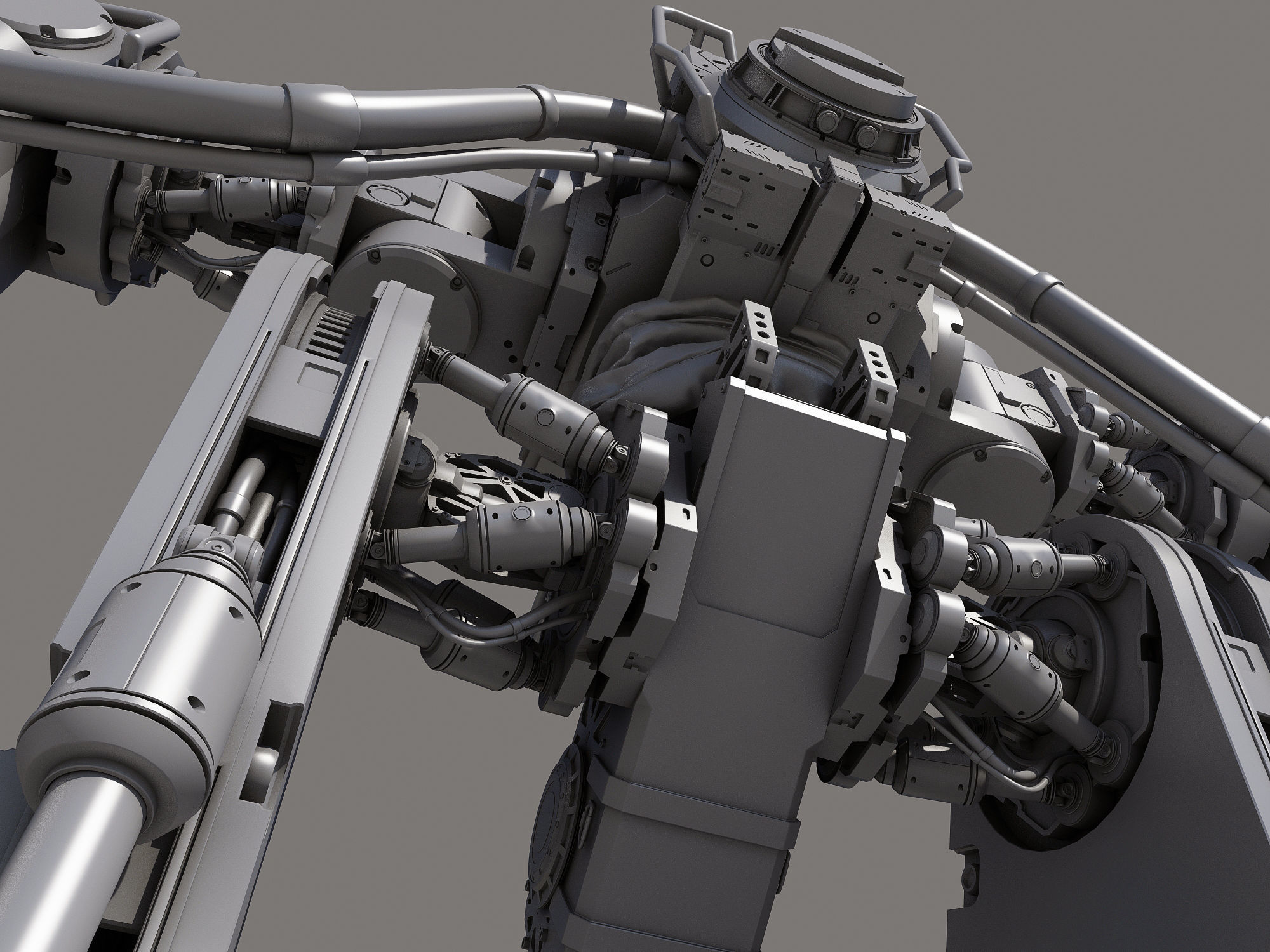 Battle Robot x02 3D model_10