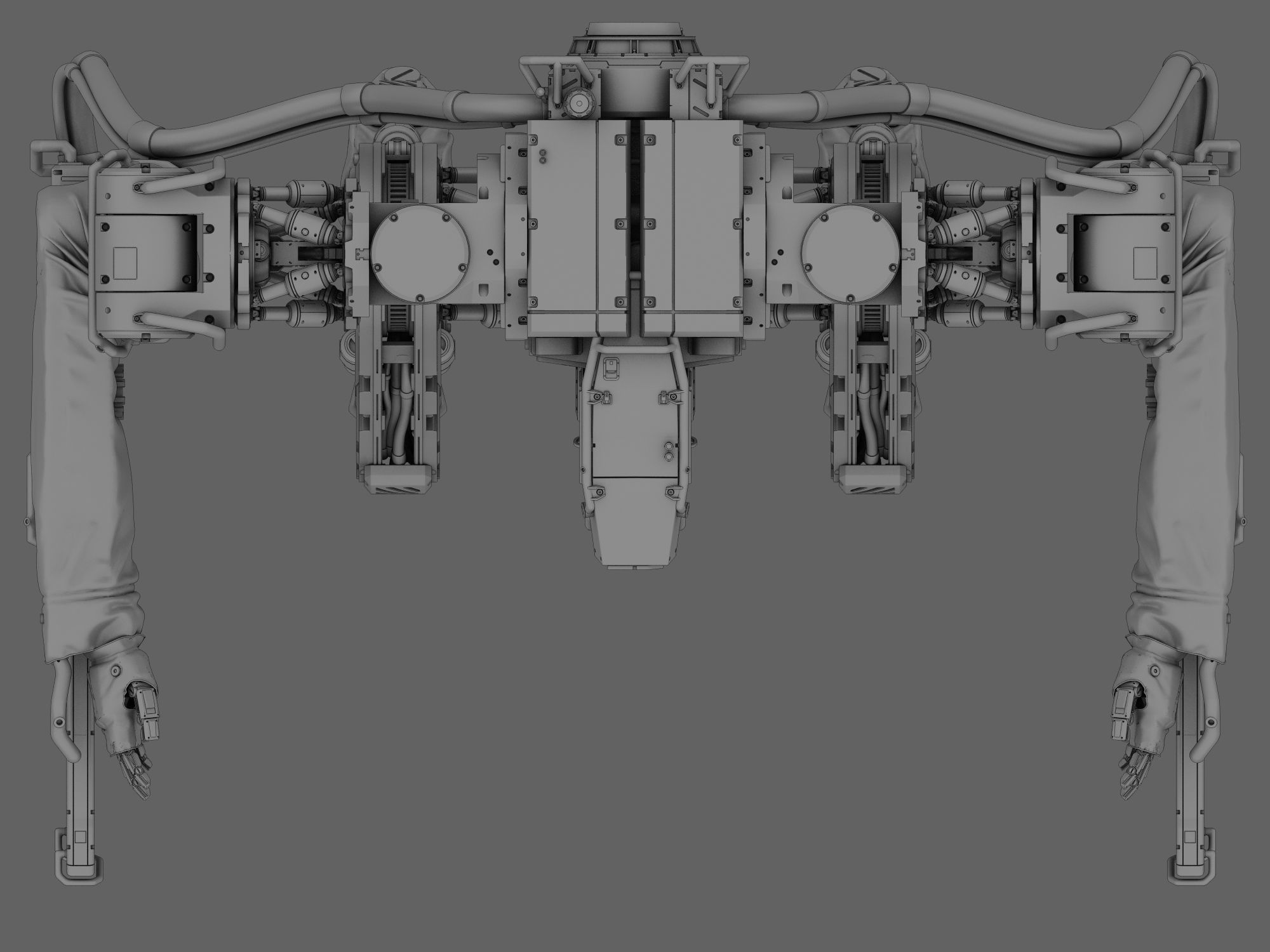 Battle Robot x02 3D model_15