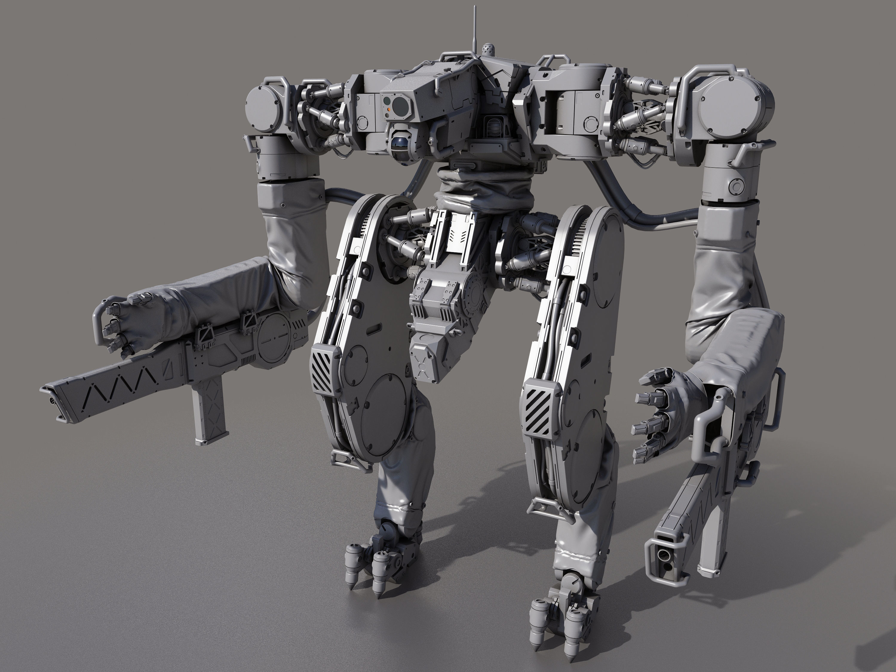 Battle Robot x02 3D model_5