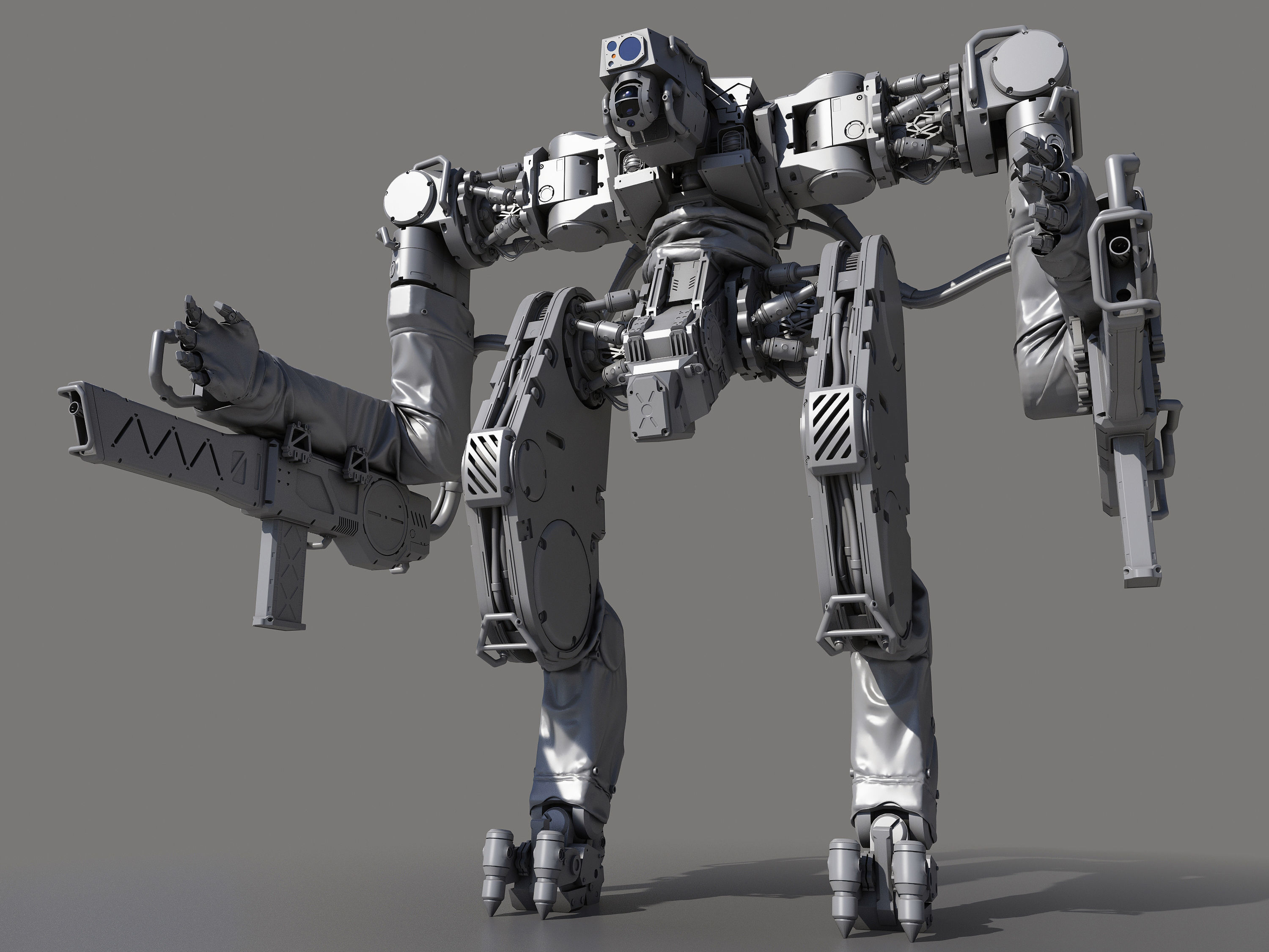 Battle Robot x02 3D model_6