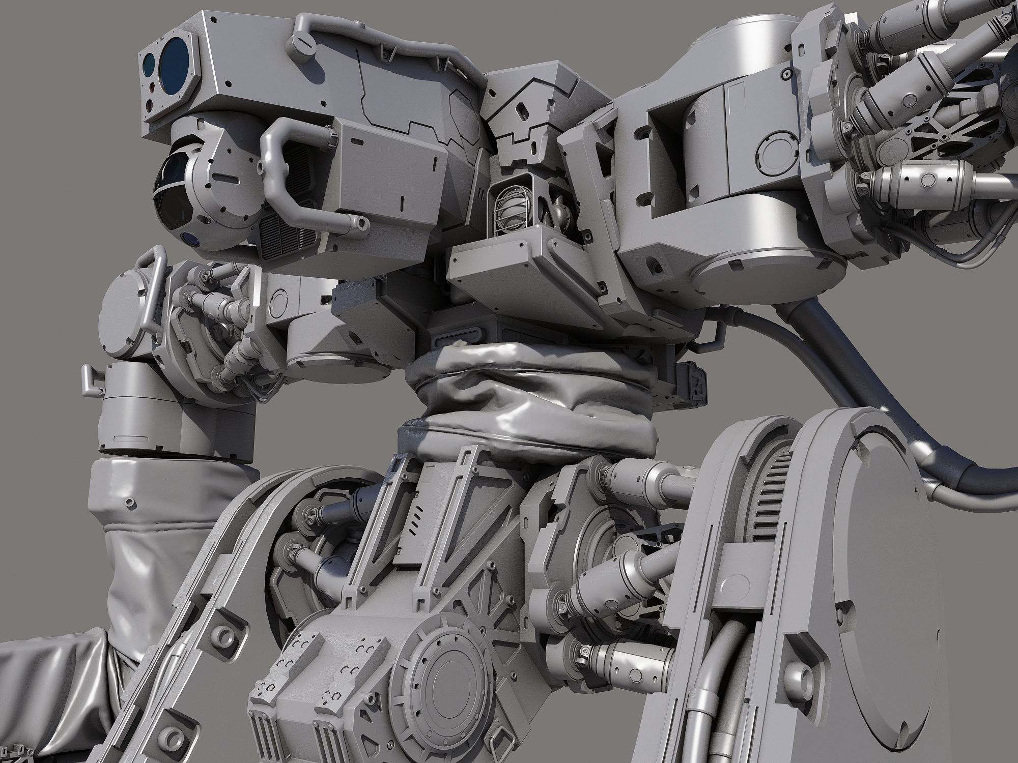 Battle Robot x02 3D model_11