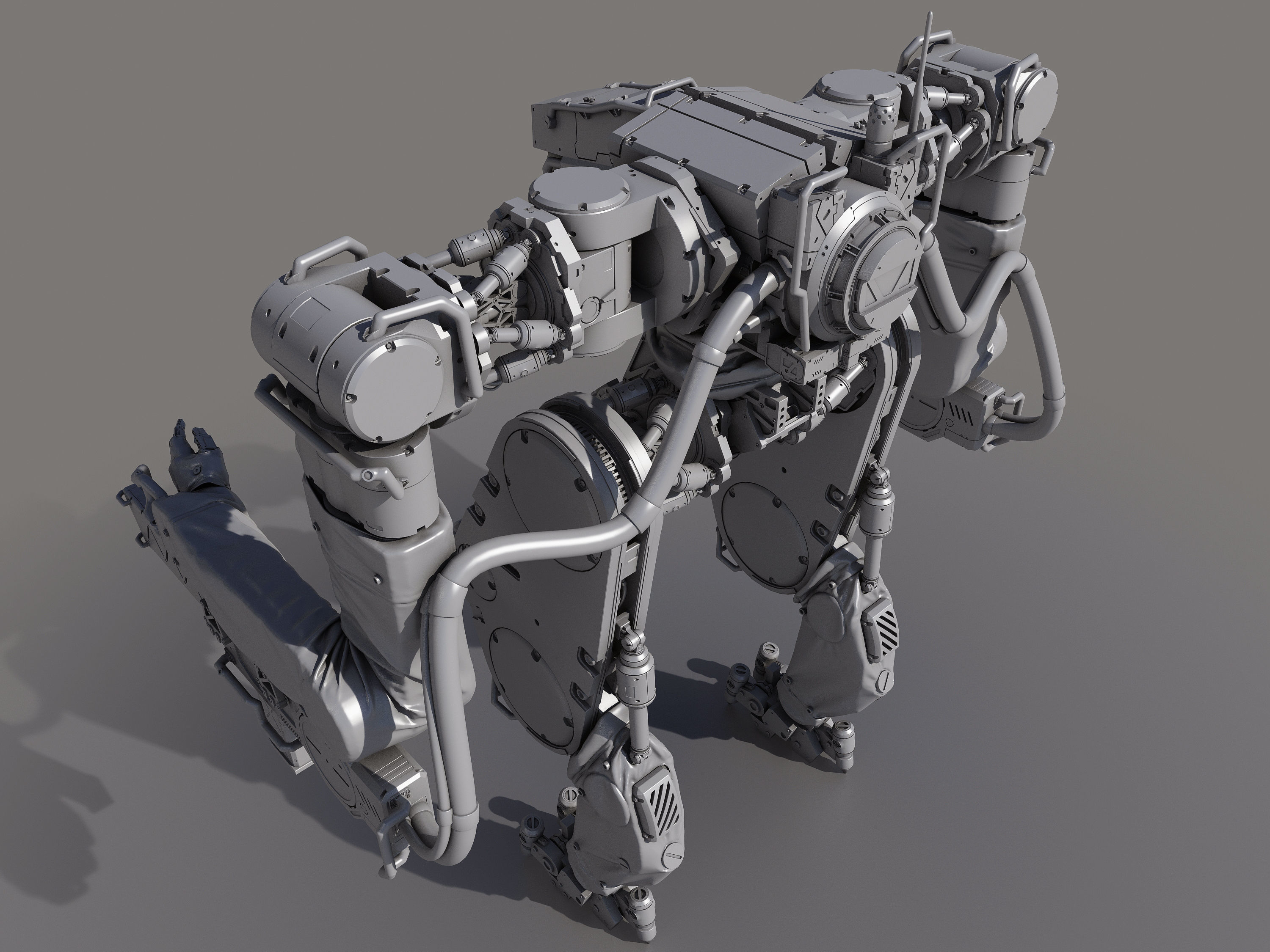 Battle Robot x02 3D model_8