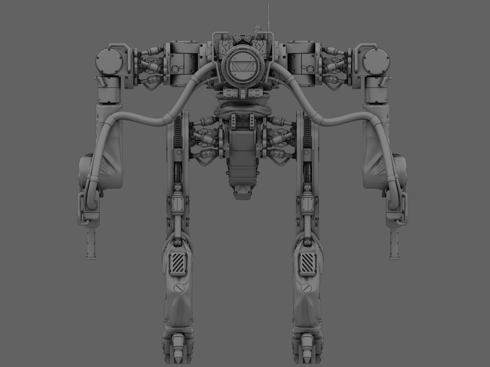 Battle Robot x02 3D model_12