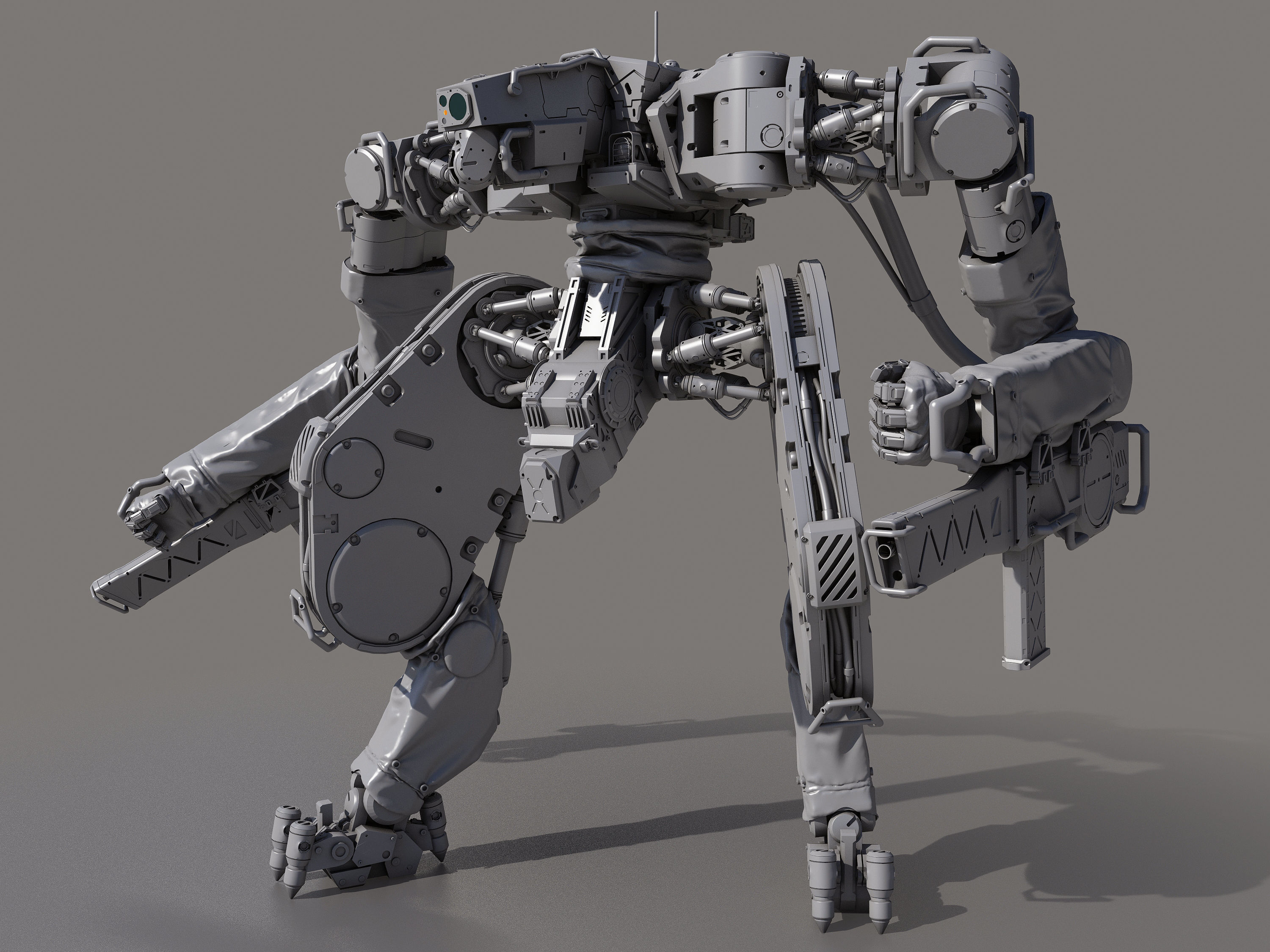 Battle Robot x02 3D model_1