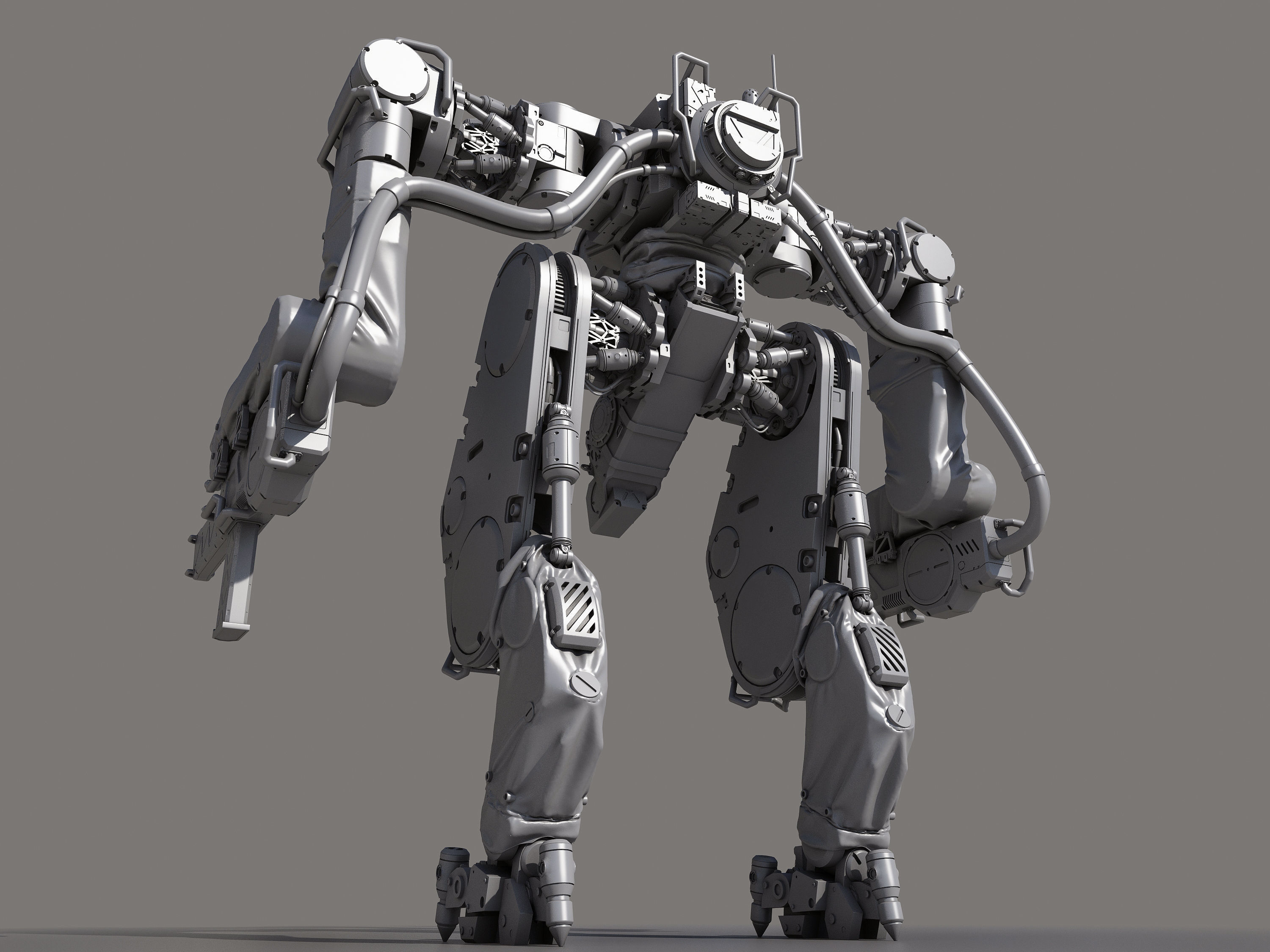 Battle Robot x02 3D model_7