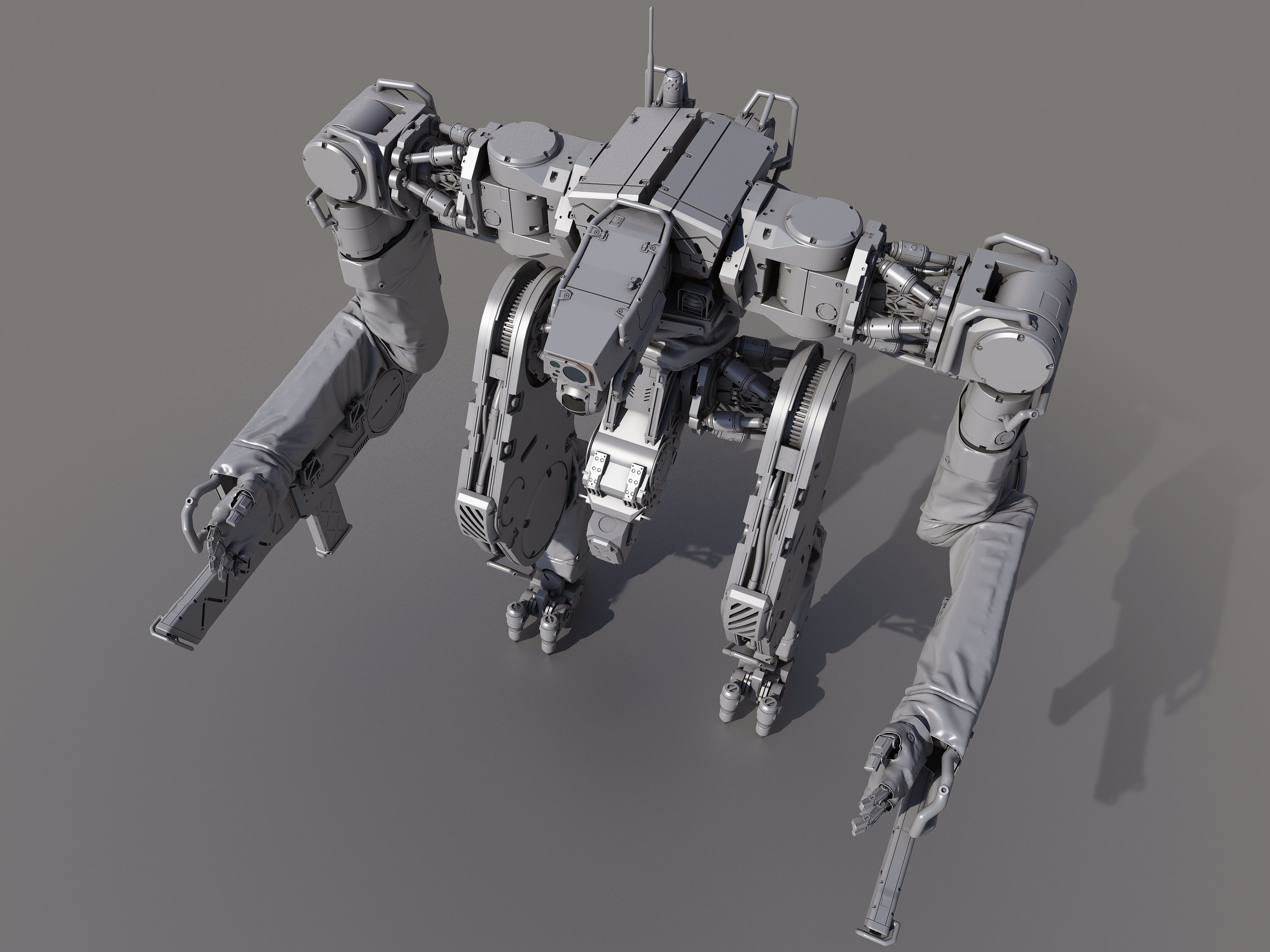 Battle Robot x02 3D model_9