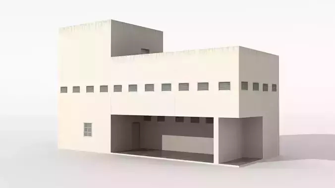 3d model Lowpoly building