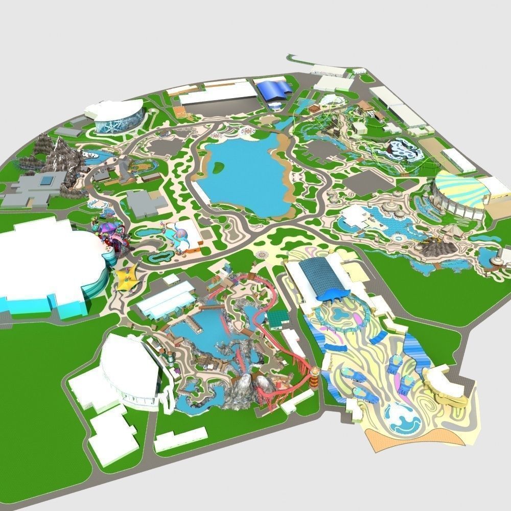 Amusement Park 3D model_4