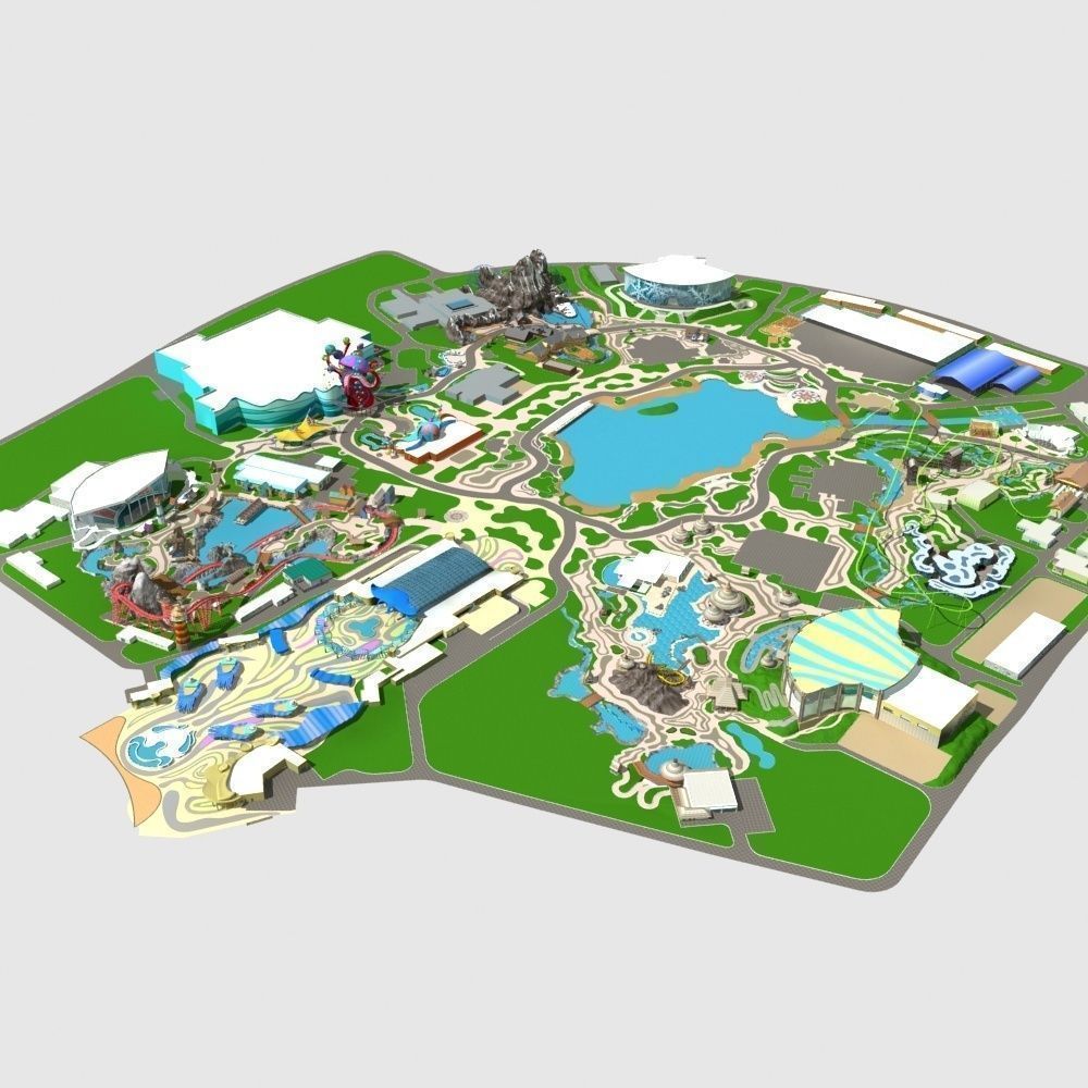 Amusement Park 3D model_3