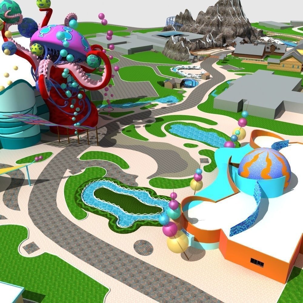 Amusement Park 3D model_11