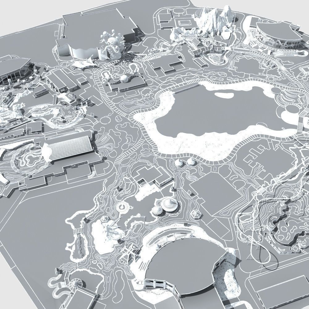 Amusement Park 3D model_35