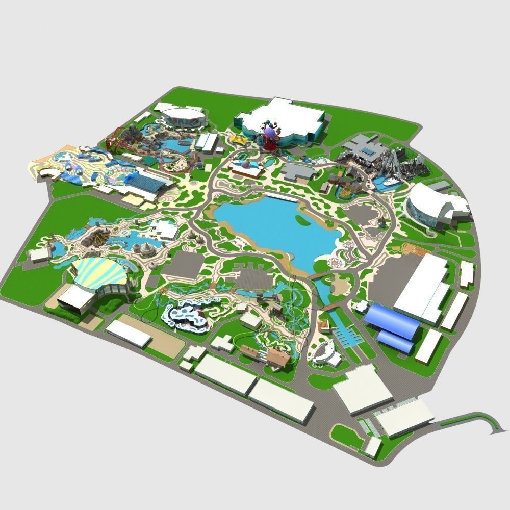 Amusement Park 3D model_2