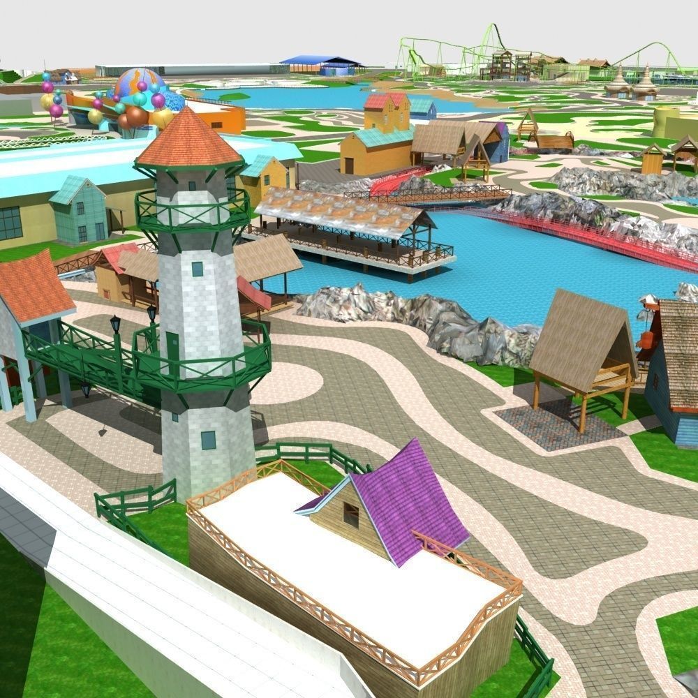Amusement Park 3D model_7
