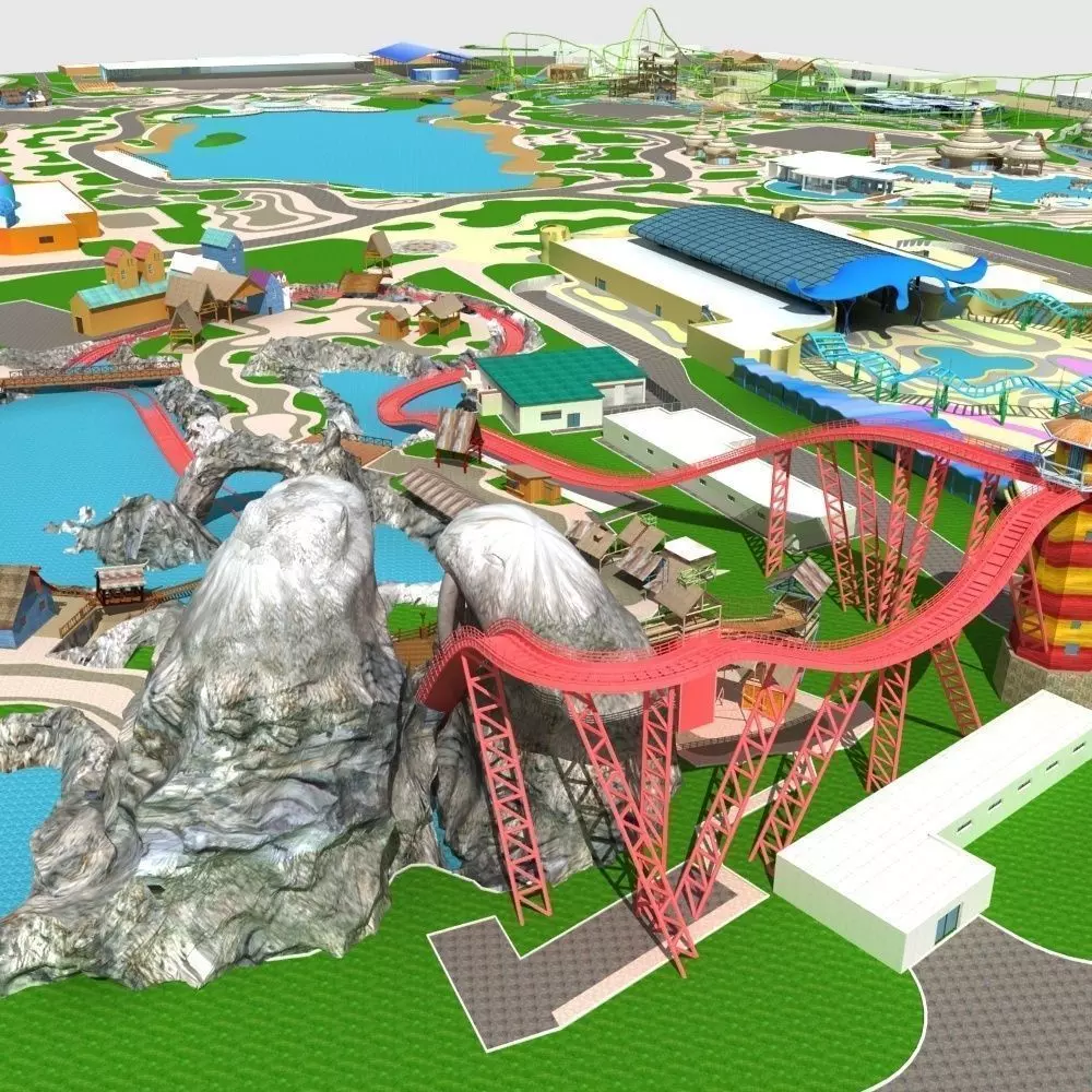 Amusement Park 3D model_0
