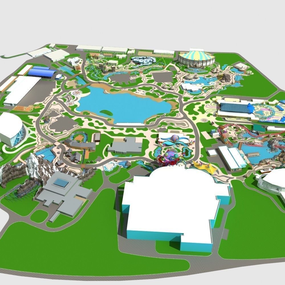 Amusement Park 3D model_5