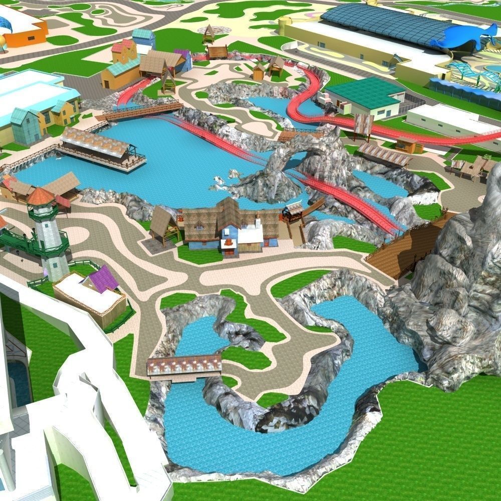 Amusement Park 3D model_8