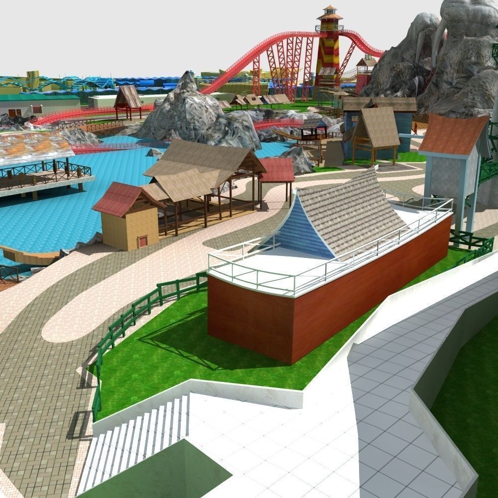 Amusement Park 3D model_32
