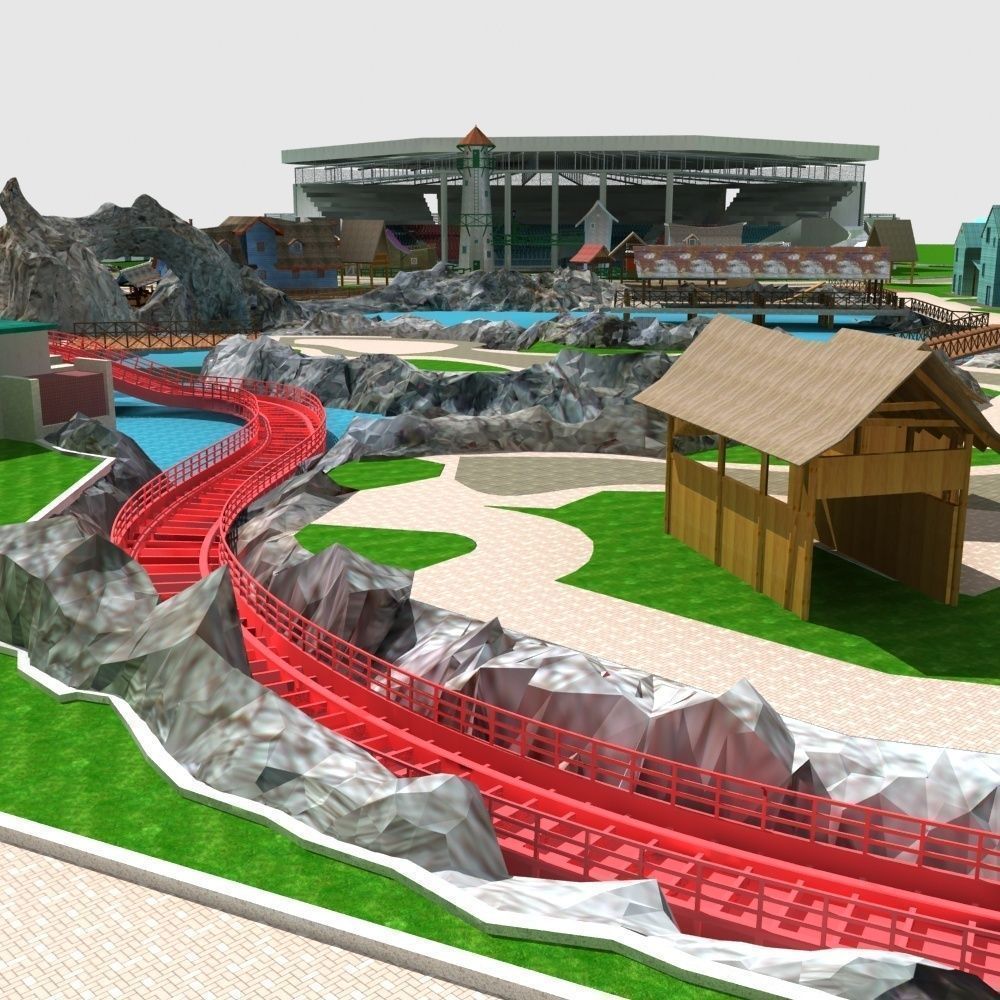 Amusement Park 3D model_9