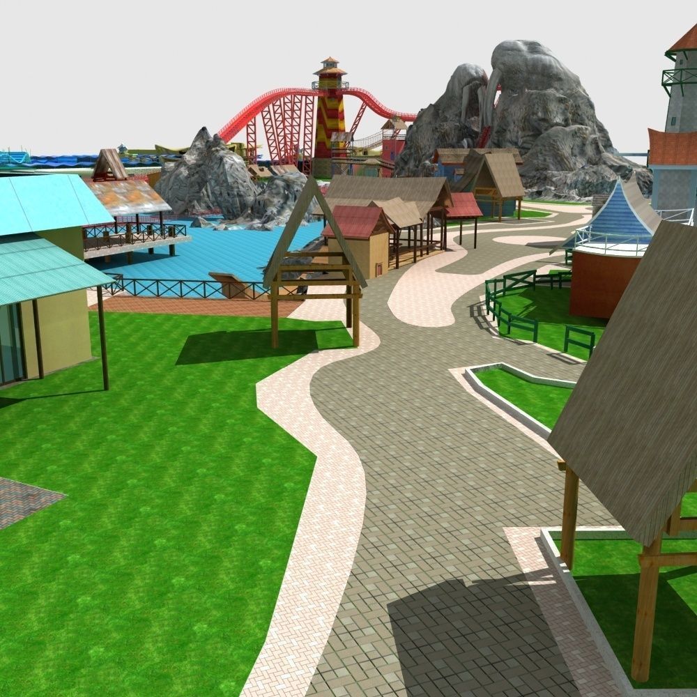 Amusement Park 3D model_6