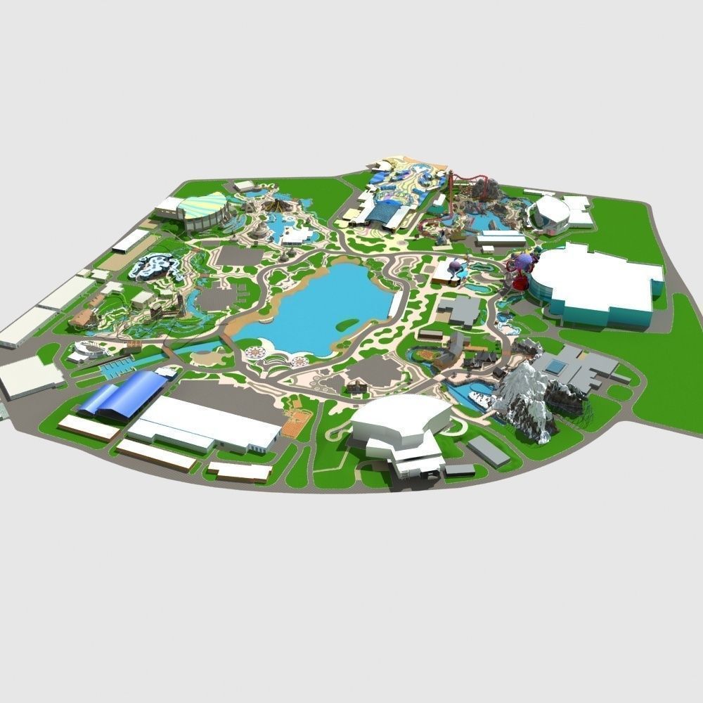 Amusement Park 3D model_1