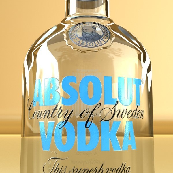 Wine Table Rack Bottles and Glasses 3D model_69