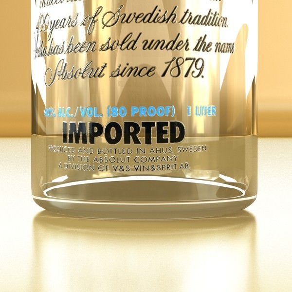 Wine Table Rack Bottles and Glasses 3D model_71