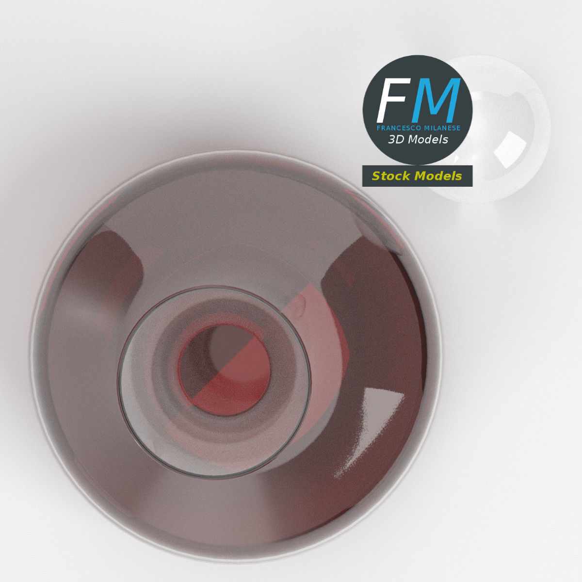 Wine decanter with stopper 3D model_6