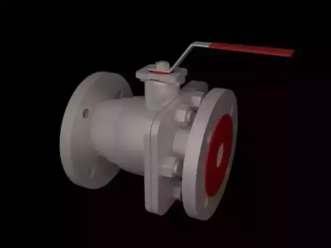 ball valve 3D model