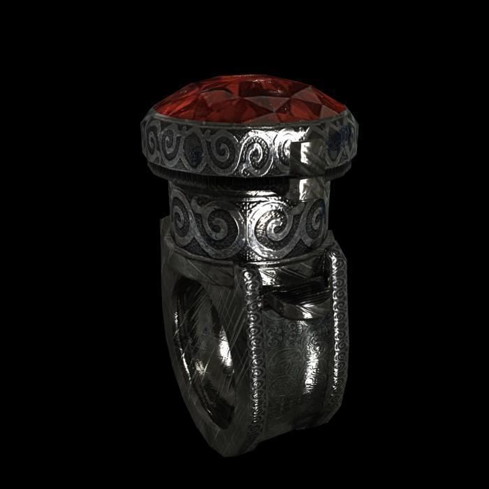 ring pistol animated Low-poly 3D model_3