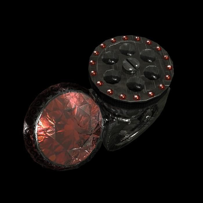 ring pistol animated Low-poly 3D model_5