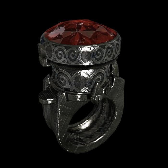 ring pistol animated Low-poly 3D model_16