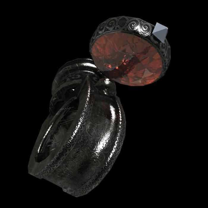 ring pistol animated Low-poly 3D model_12