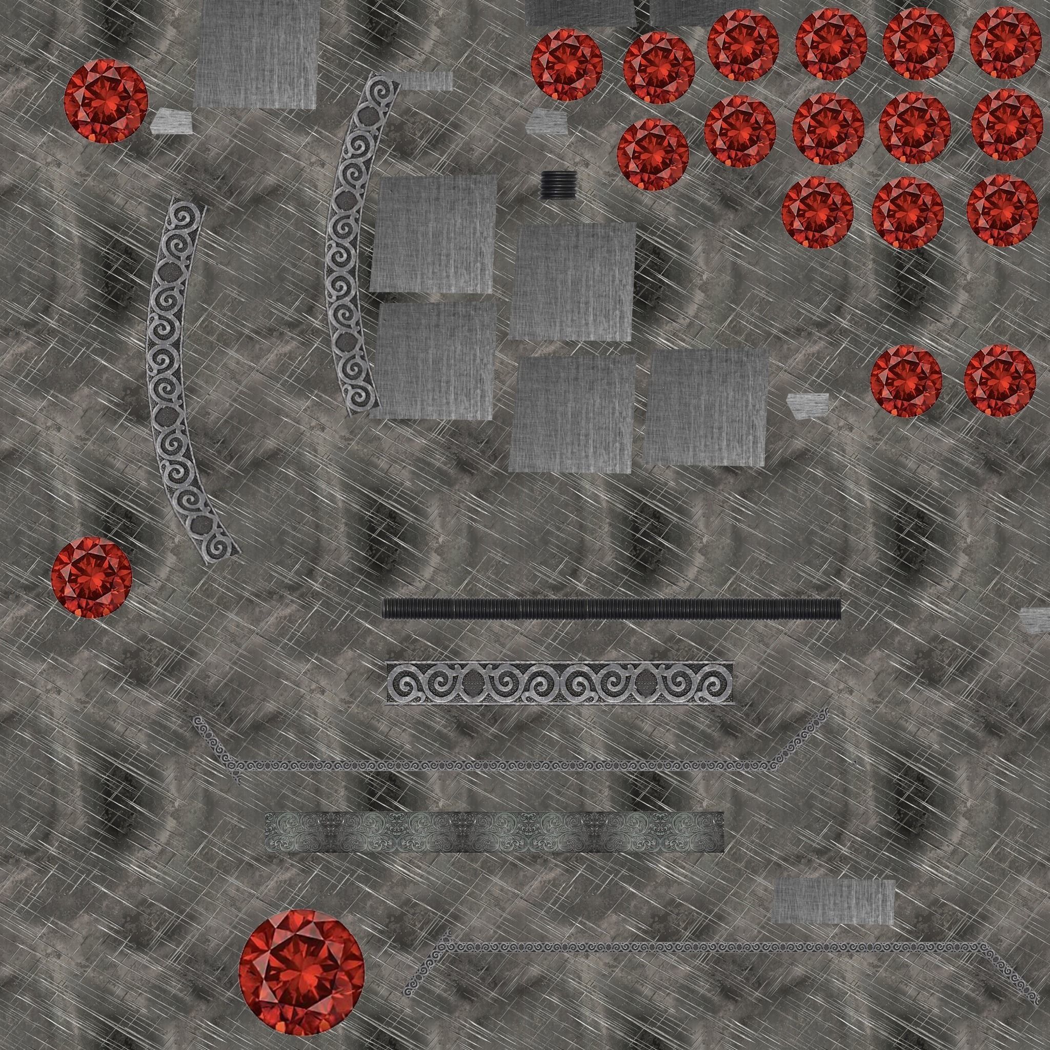 ring pistol animated Low-poly 3D model_18