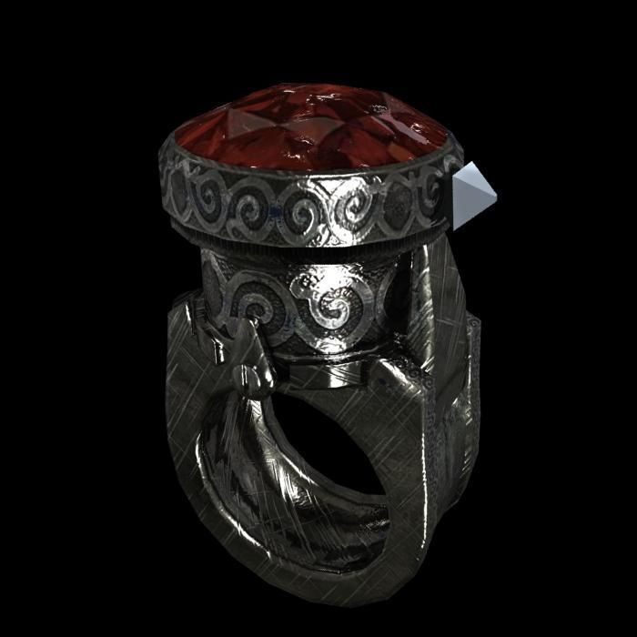 ring pistol animated Low-poly 3D model_10