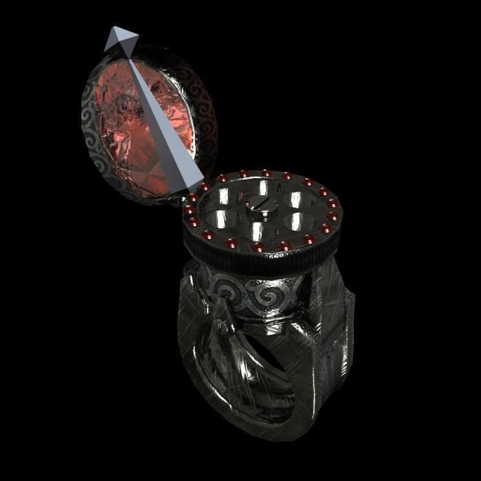 ring pistol animated Low-poly 3D model_9