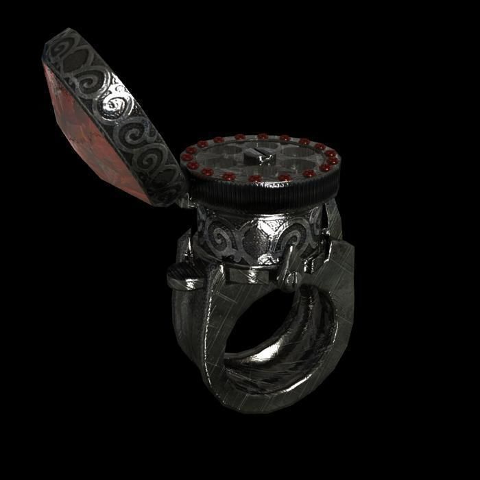 ring pistol animated Low-poly 3D model_2
