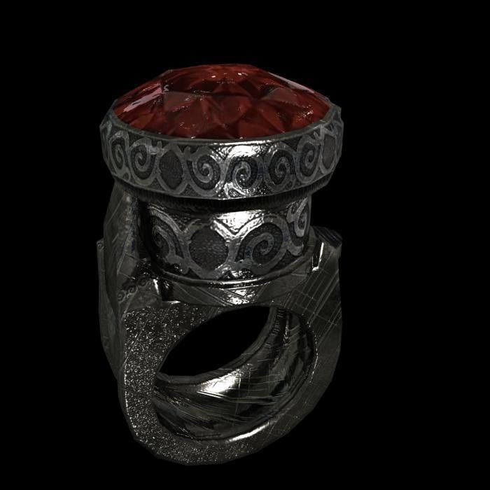 ring pistol animated Low-poly 3D model_15