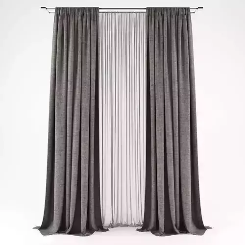 Curtain 3D model 308