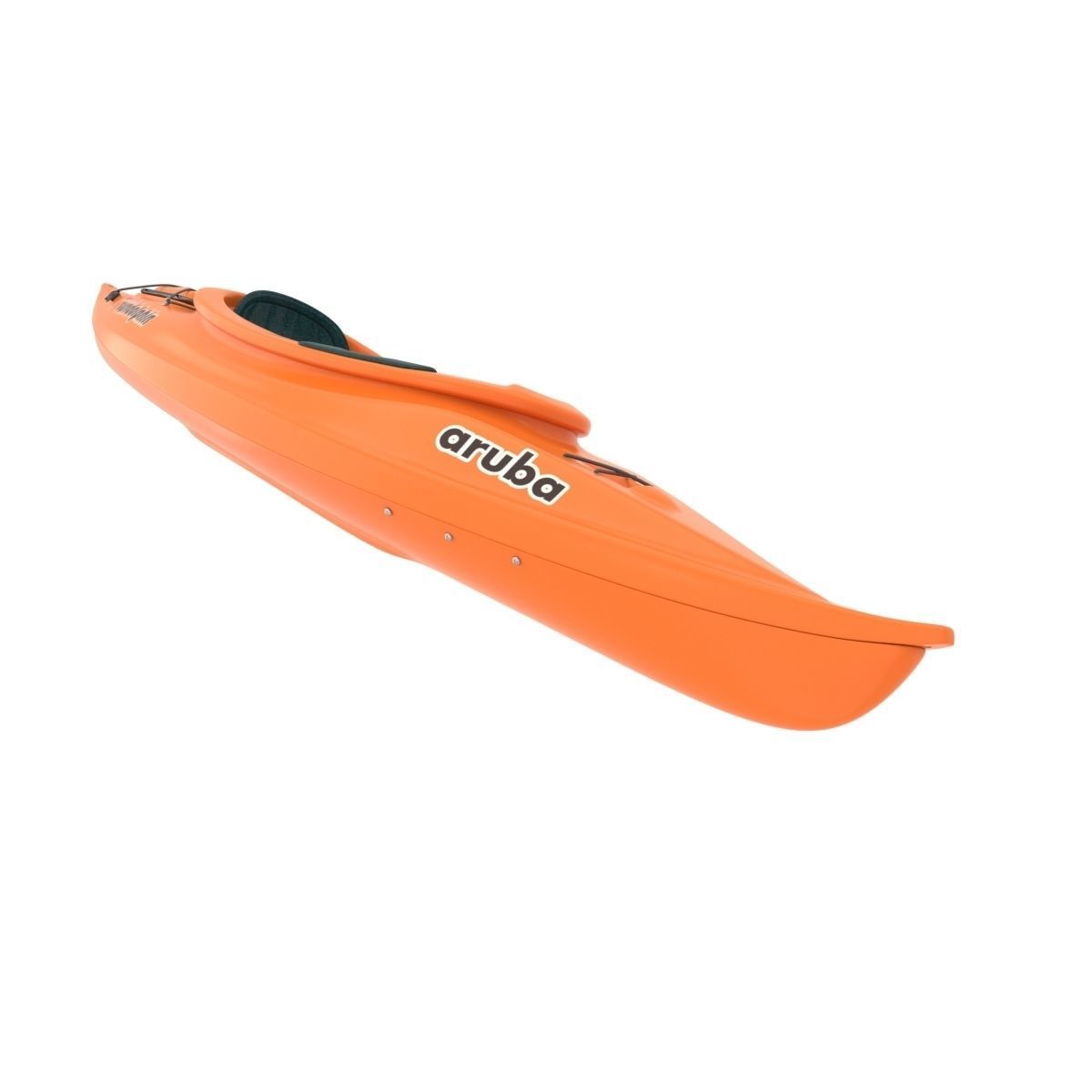 Sport Boat With Paddle 3D model_9